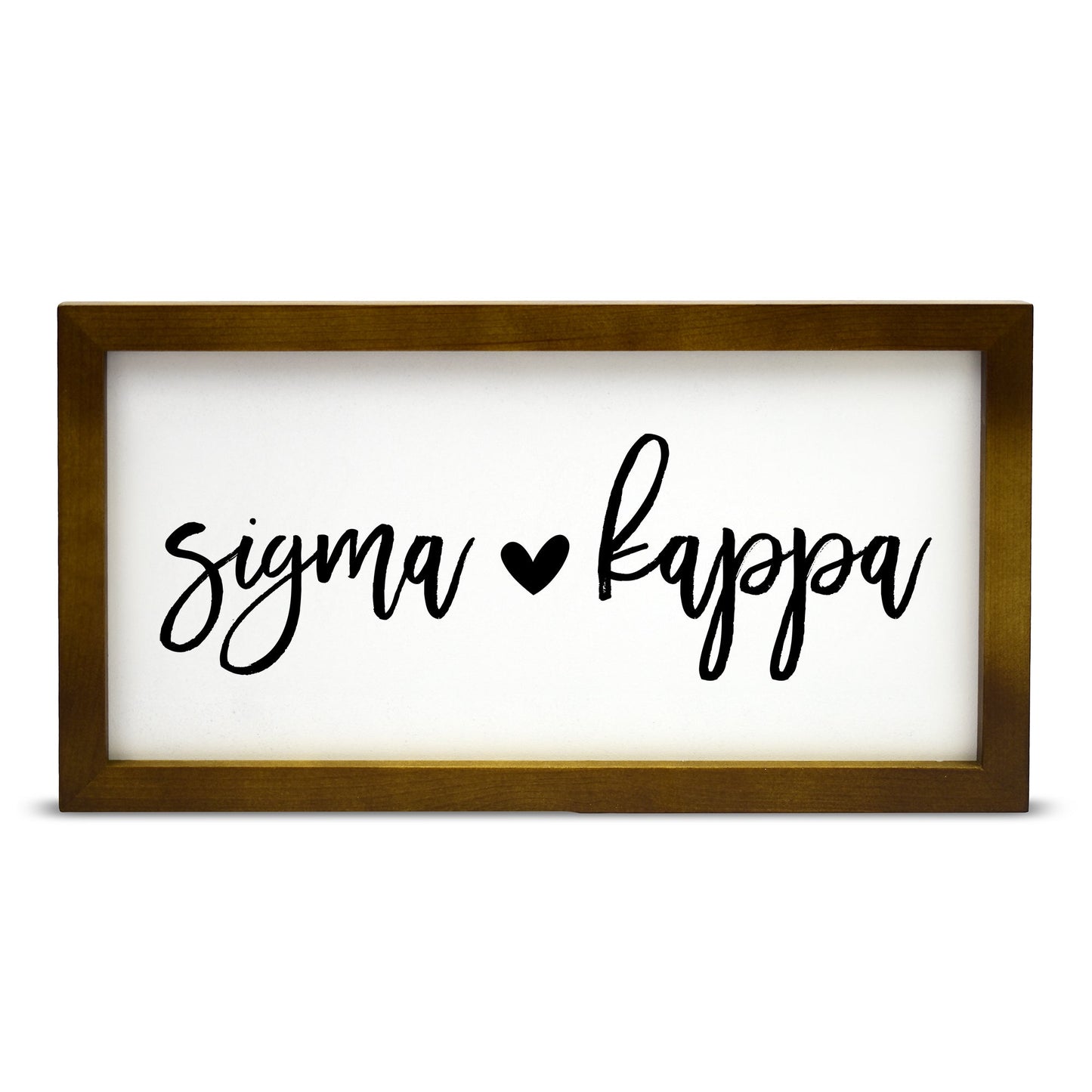 Sigma Kappa Script Wooden Sign