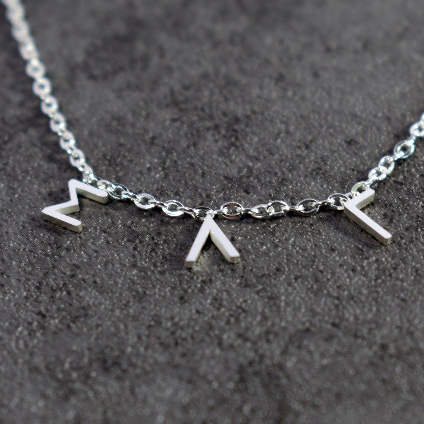 Sigma Lambda Gamma Silver Greek Letters Necklace