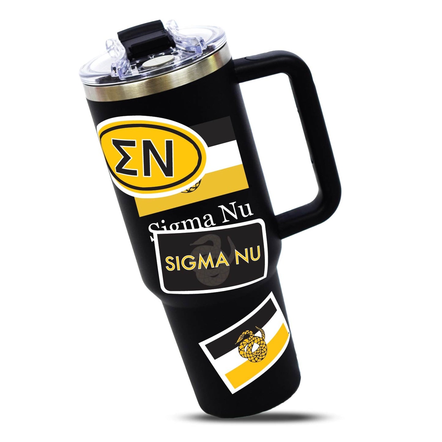 Sigma Nu Fraternity Sticker Sheet- Brand Focus