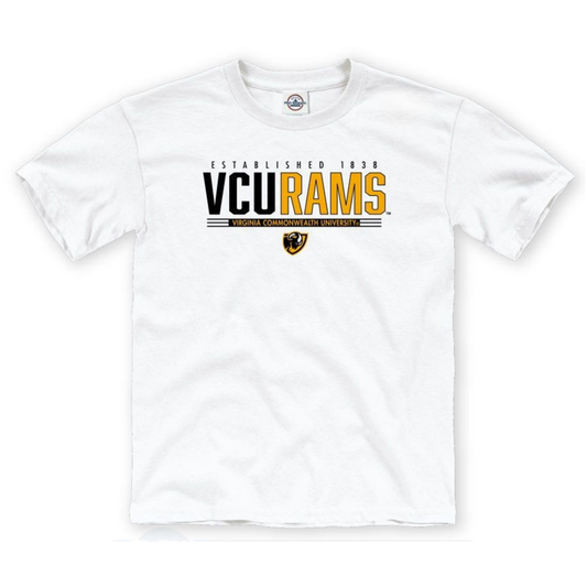 VCU Youth White Tee