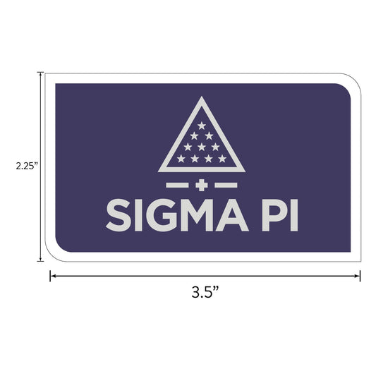 Sigma Pi Fraternity Sticker Sheet- Brand Focus