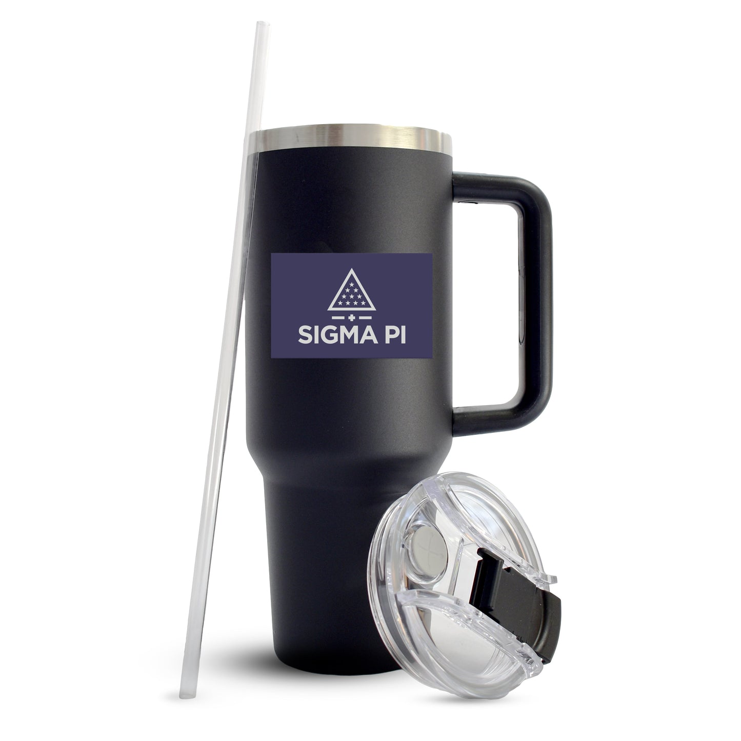 Sigma Pi Fraternity 40oz Stainless Steel Tumbler with Handle