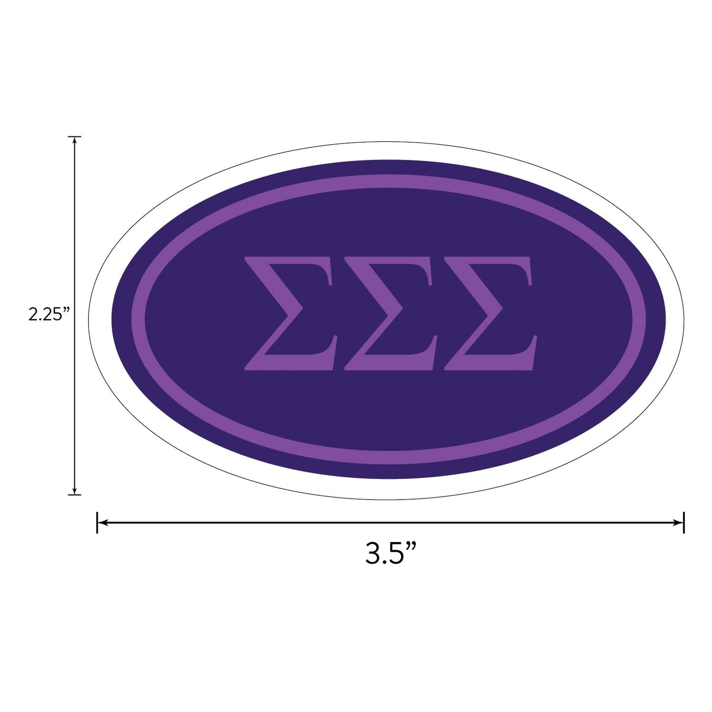 Tri Sigma Sorority Brand Focus Sticker Sheet