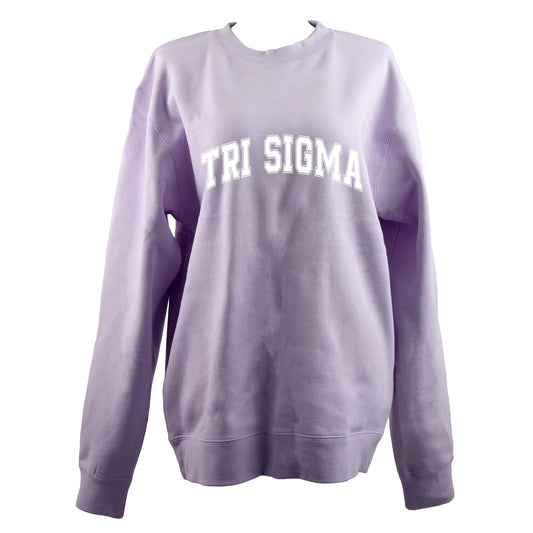 Sigma Sigma Sigma Sweatshirt- Crewneck Varsity Letters Design
