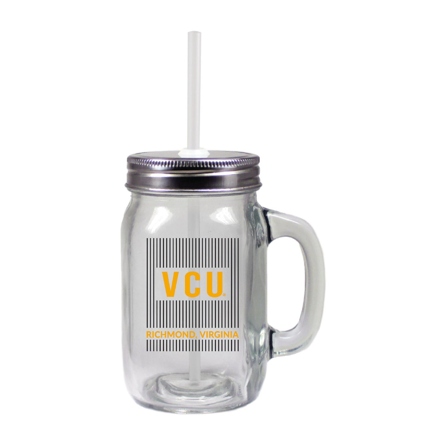 VCU Mason Jar- 15 oz - Virginia Book Company