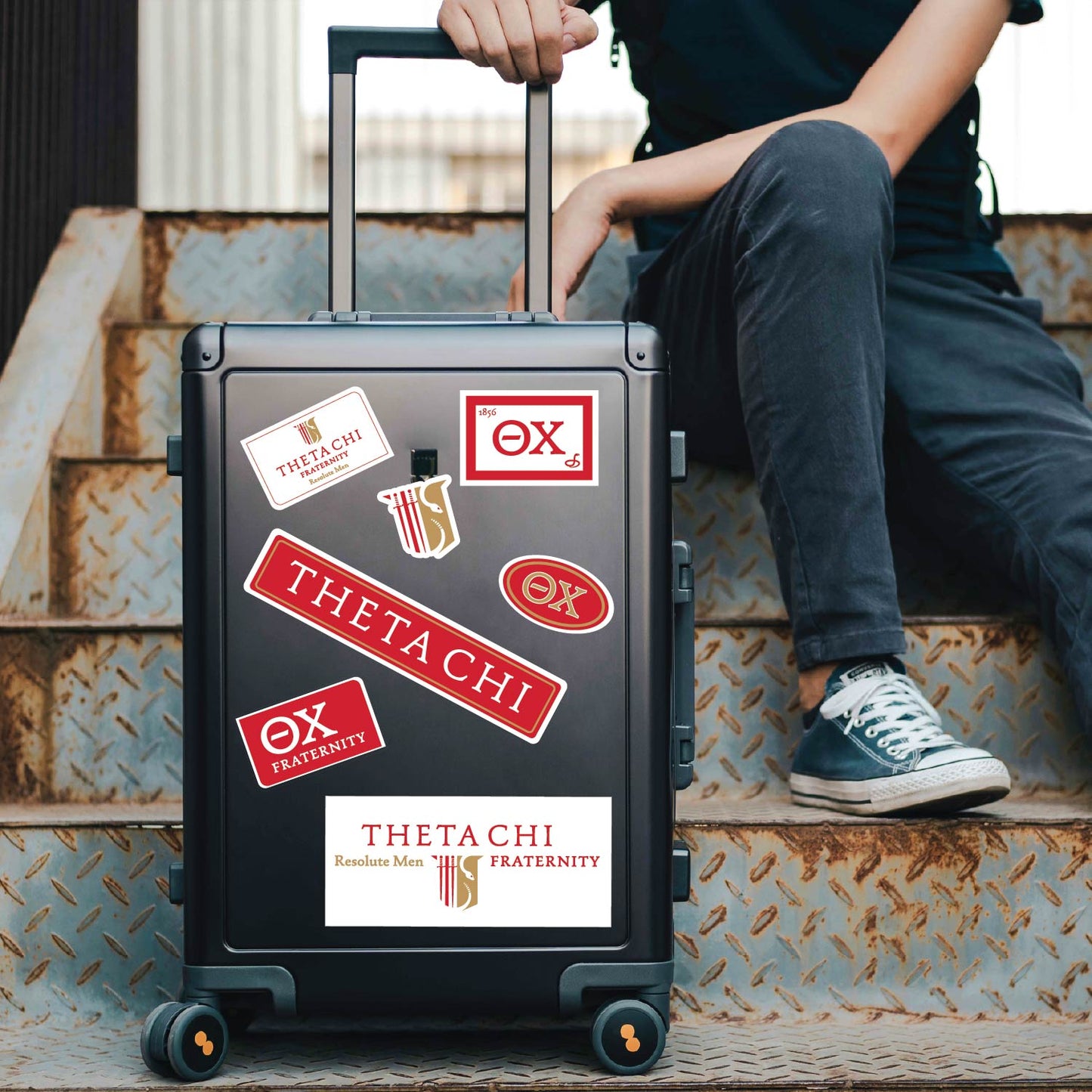 Theta Chi Fraternity Sticker Sheet- Brand Focus