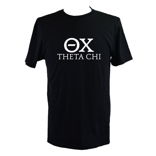 Theta Chi Fraternity T-Shirt- Varsity Greek Letters Design