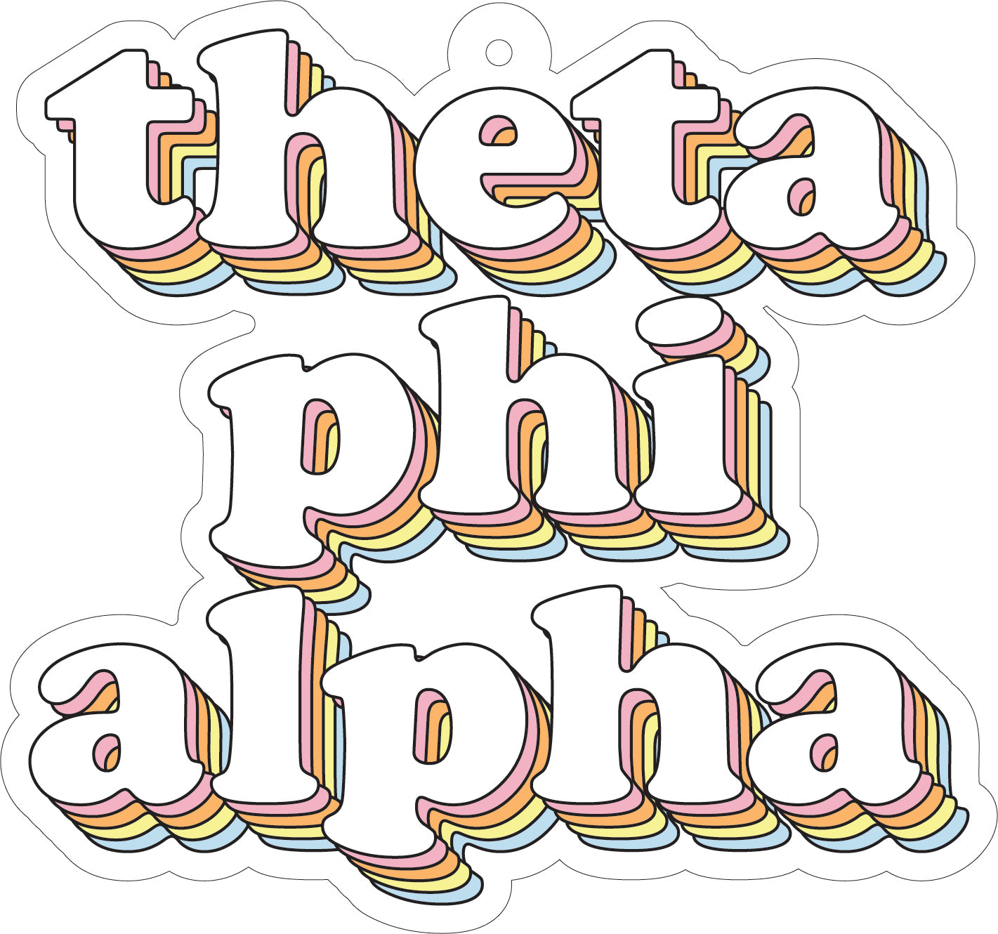 Theta Phi Alpha Retro Air Freshener