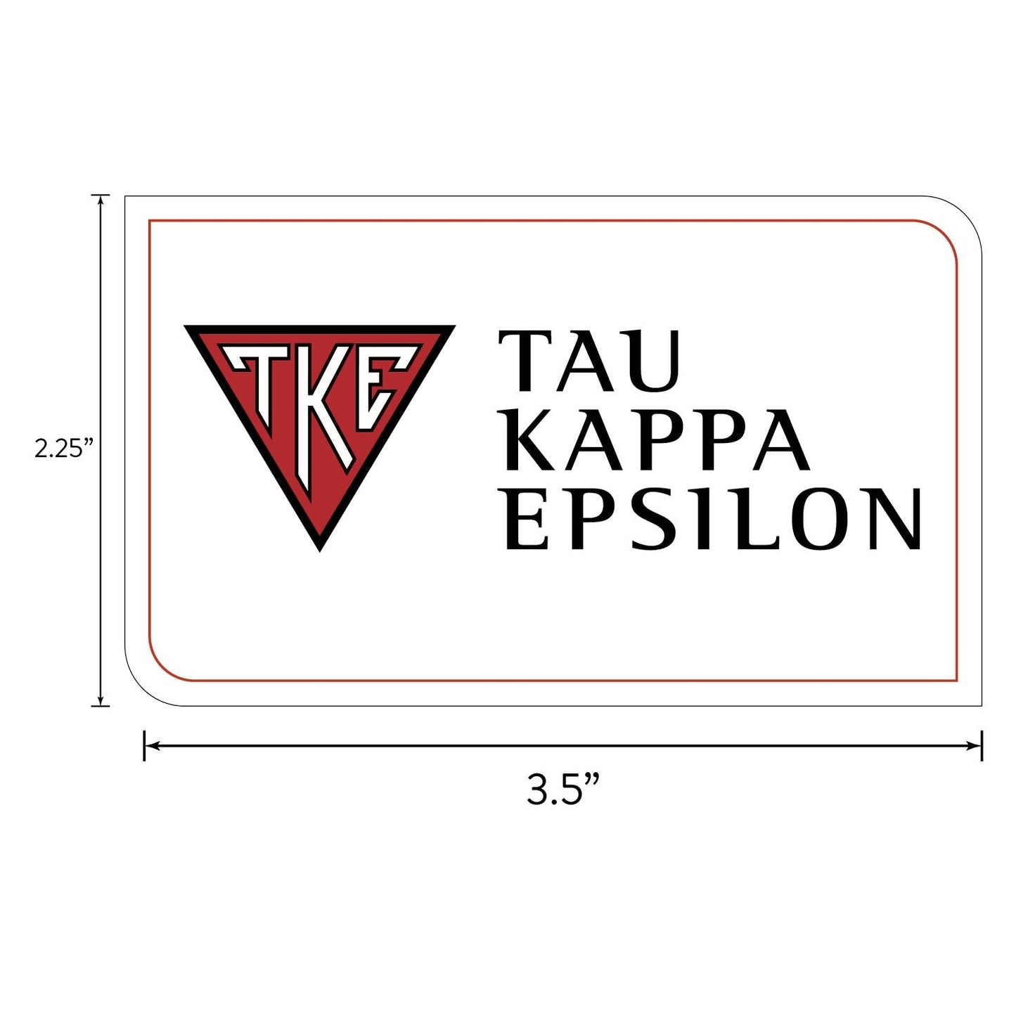 Tau Kappa Epsilon Fraternity Brand Focus Sticker Sheet