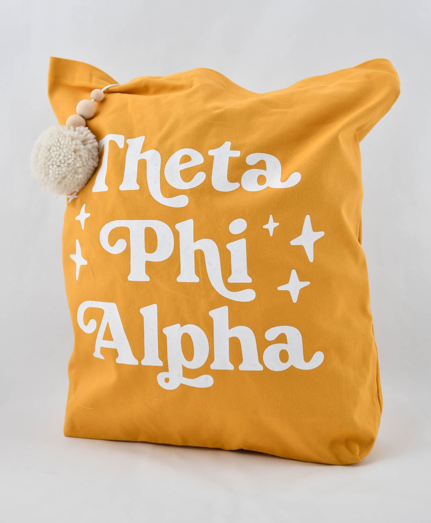 Theta Phi Alpha Retro Pom Pom Tote Bag