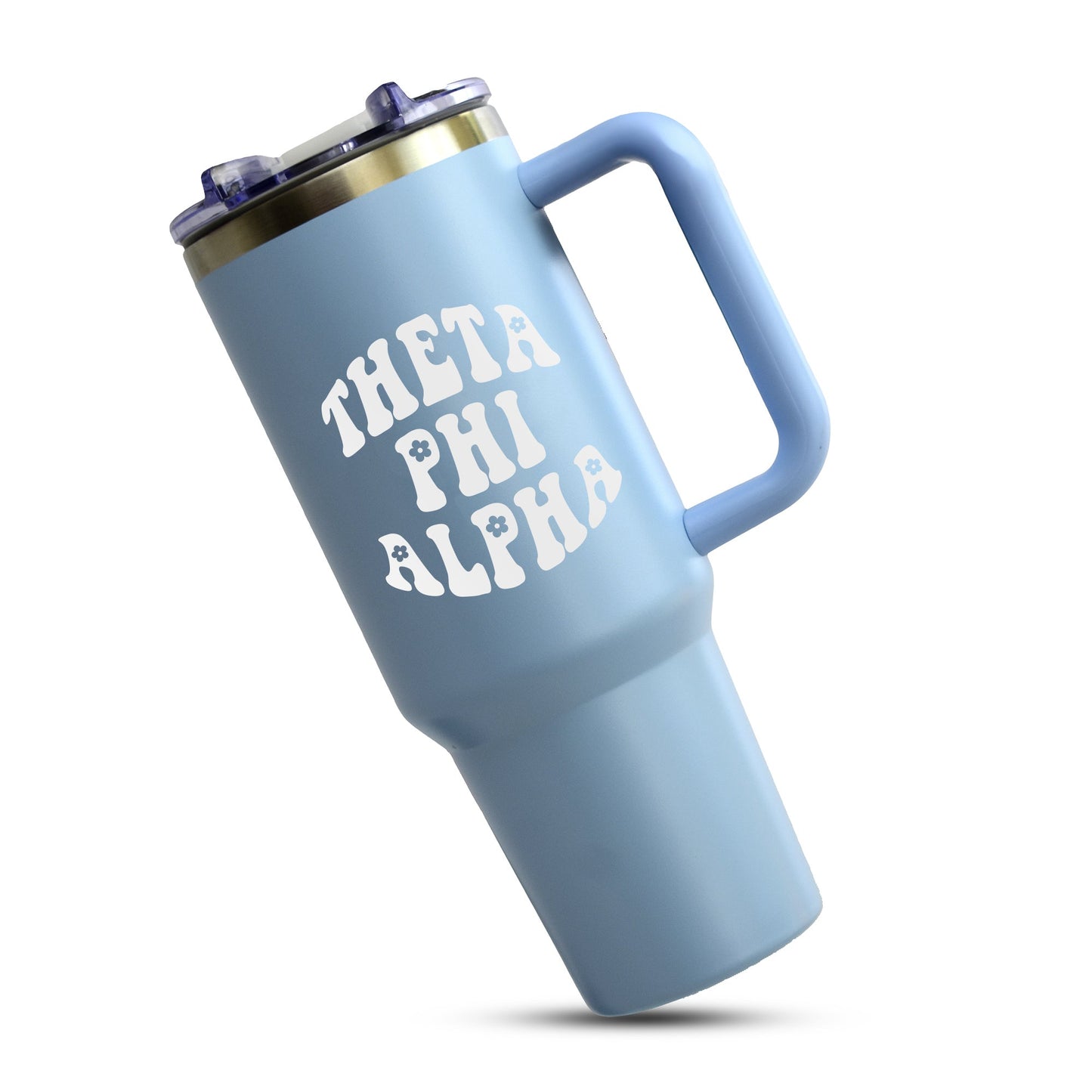 Theta Phi Alpha Tumbler - 40oz Stainless Steel with Handle