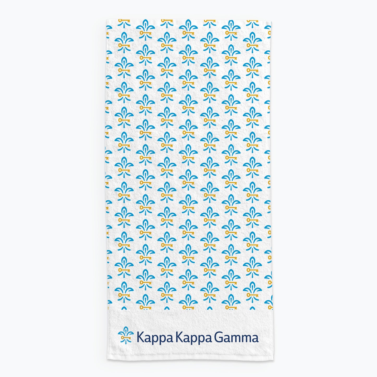 Kappa Kappa Gamma Beach Towel- Lightweight Brand Design