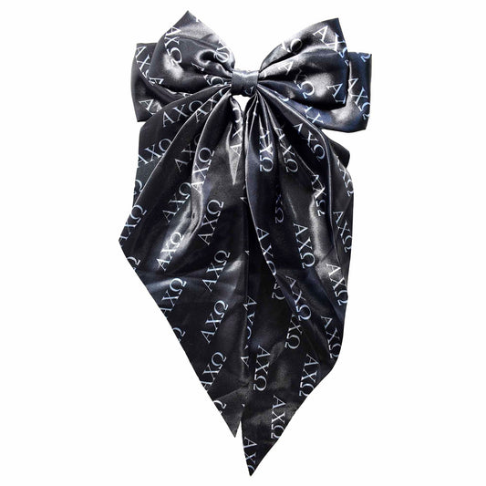 Alpha Chi Omega Greek Letters Hair Bow