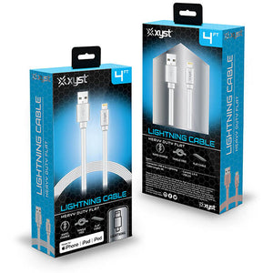 XYST 4ft Apple Lightning Cable in White - Virginia Book Company