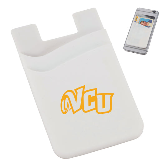 VCU White Dual Pocket Silicone Wallet - Virginia Book Company