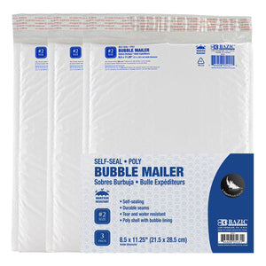 #2 Bubble Mailer- 3 pack - Virginia Book Company