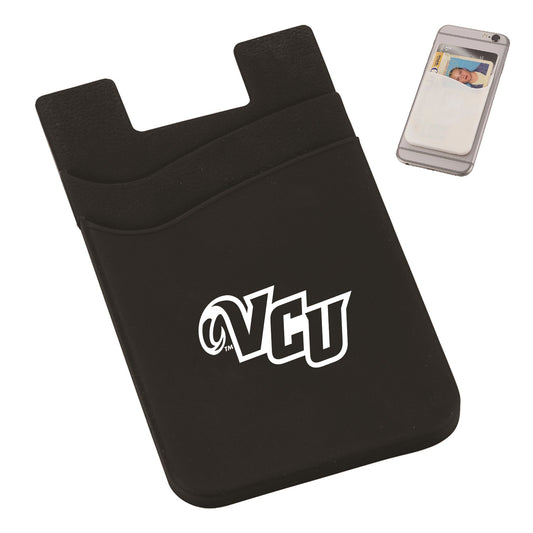 VCU Black Dual Pocket Silicone Wallet - Virginia Book Company