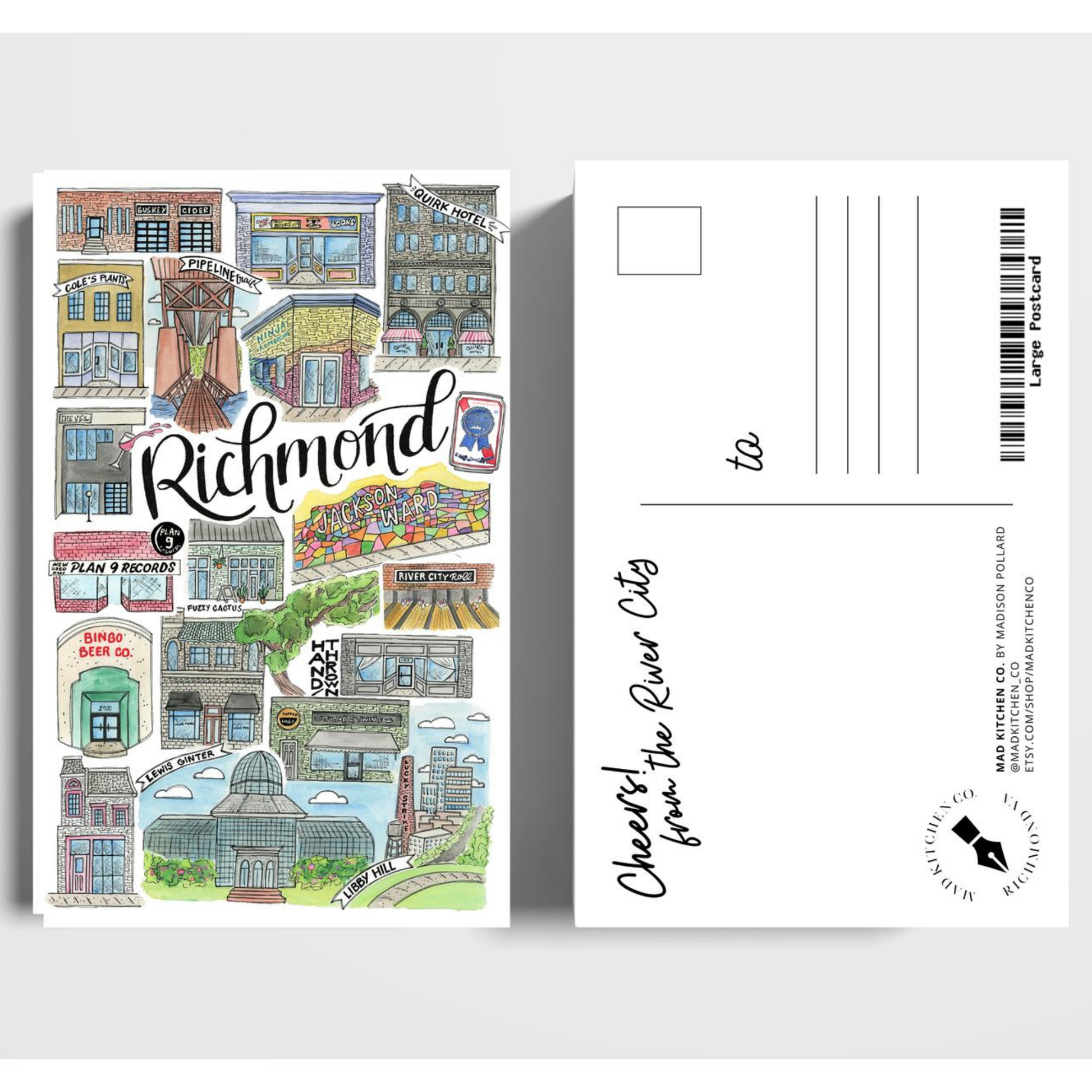 Richmond Classics Postcard- 5.5" x 8.5" - Virginia Book Company