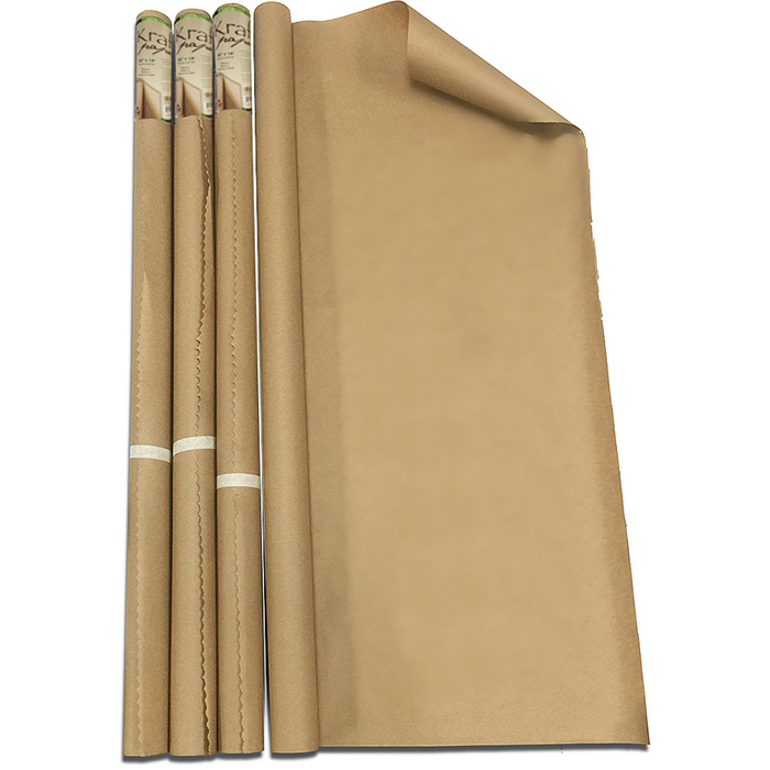 BAZIC 30" X 14 ft. All-Purpose Natural Kraft Wrap Paper Roll - Virginia Book Company