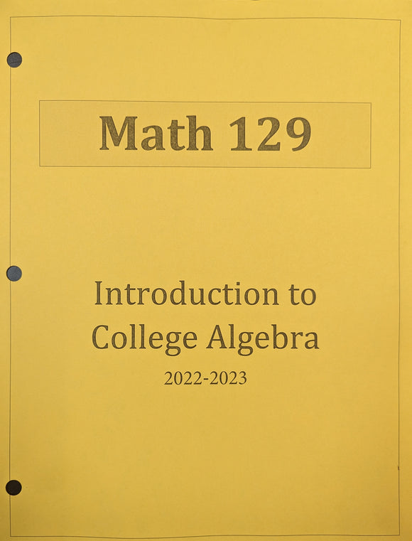 VCU MATH 151 Summer Workbook Virginia Book Company