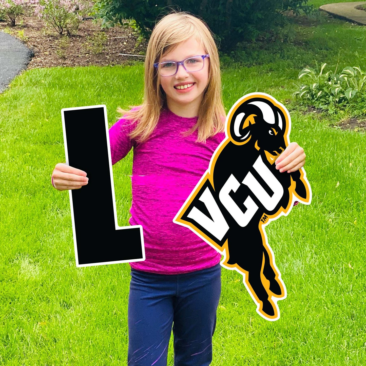 Let's Go VCU 7ft Lawn Sign Banner Decoration - Virginia Book Company