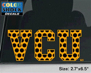 VCU Black and Gold Dot Decals - Virginia Book Company