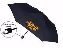 VCU Black Mini Storm Clip Umbrella - Virginia Book Company