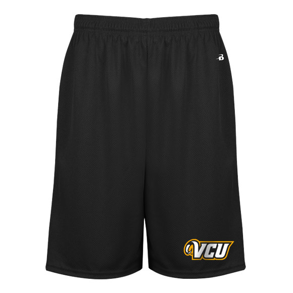 VCU Money Mesh Pocketed Black Shorts - Virginia Book Company