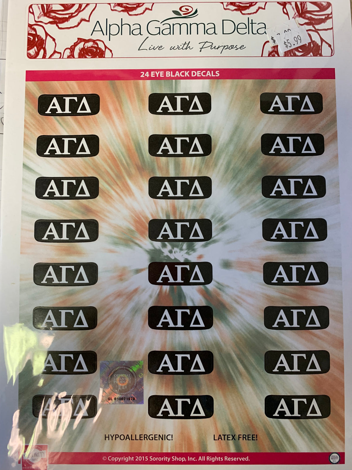 Adga Sticker Alpha Gamma Delta Sticker Sheet – VBC | Virginia Book Company