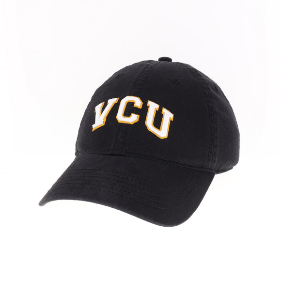 VCU Black EZA Hat With White - Virginia Book Company