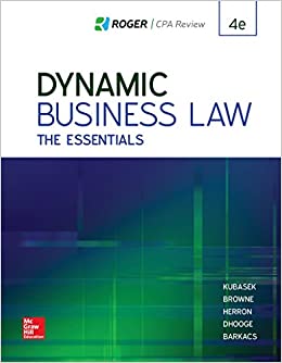 DYNAMIC BUSINESS LAW: THE ESSENTIALS (LOOSELEAF) - Virginia Book Company
