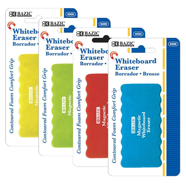 BAZIC Magnetic Whiteboard Eraser w/ Foam Comfort Grip - Virginia Book Company