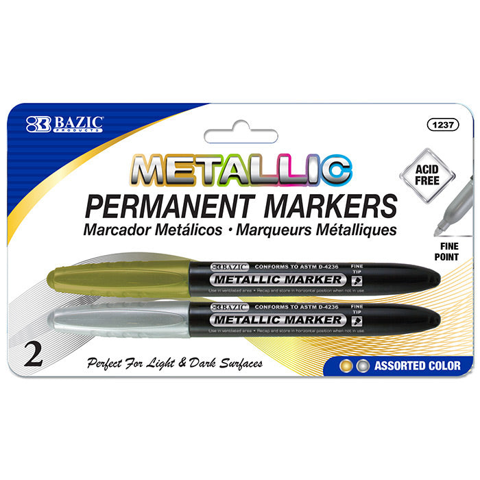2 Pack Metallic Markers - Virginia Book Company