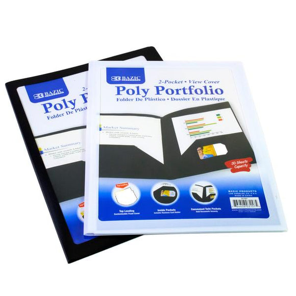 Poly Portfolio W/View Cover - Virginia Book Company