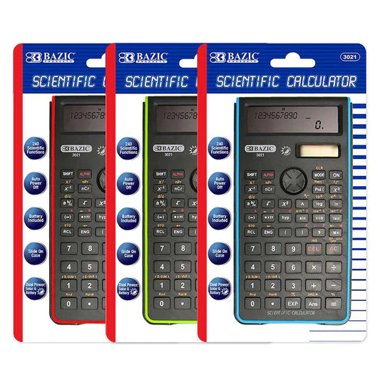 Scientific Calculator 240 Function w/ Slide-On Case - Virginia Book Company