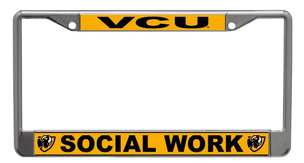 VCU Social Work License Plate Frame - Virginia Book Company
