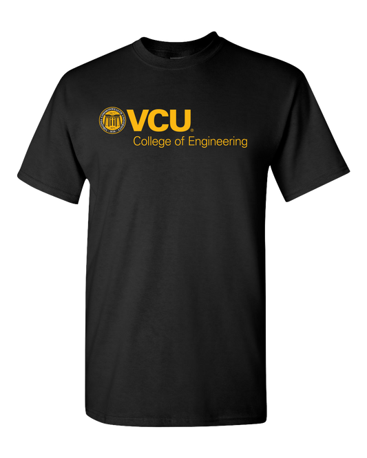 VCU Engineering Seal Black Tee - Virginia Book Company