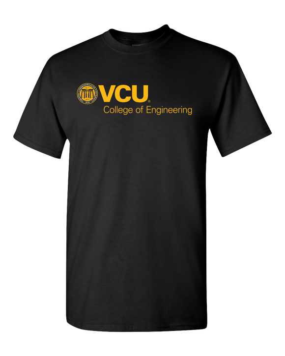 VCU Engineering Seal Black Tee - Virginia Book Company